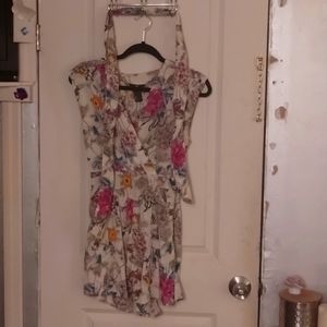 H&M floral short sleeve romper